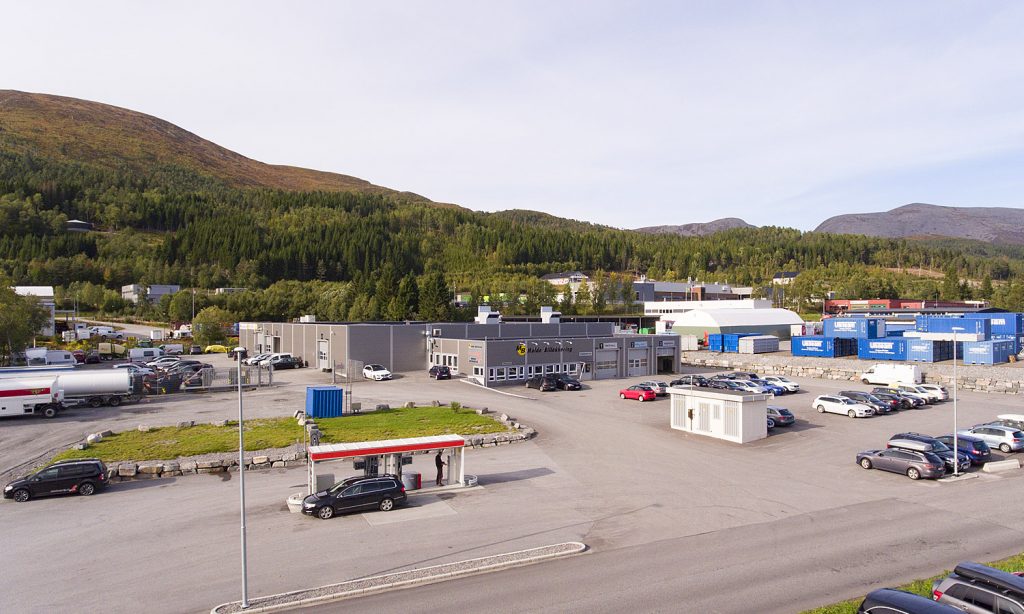 Oversiktsbilde av industriområde