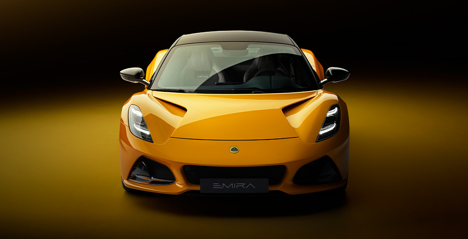 Fronten av Lotus Emira